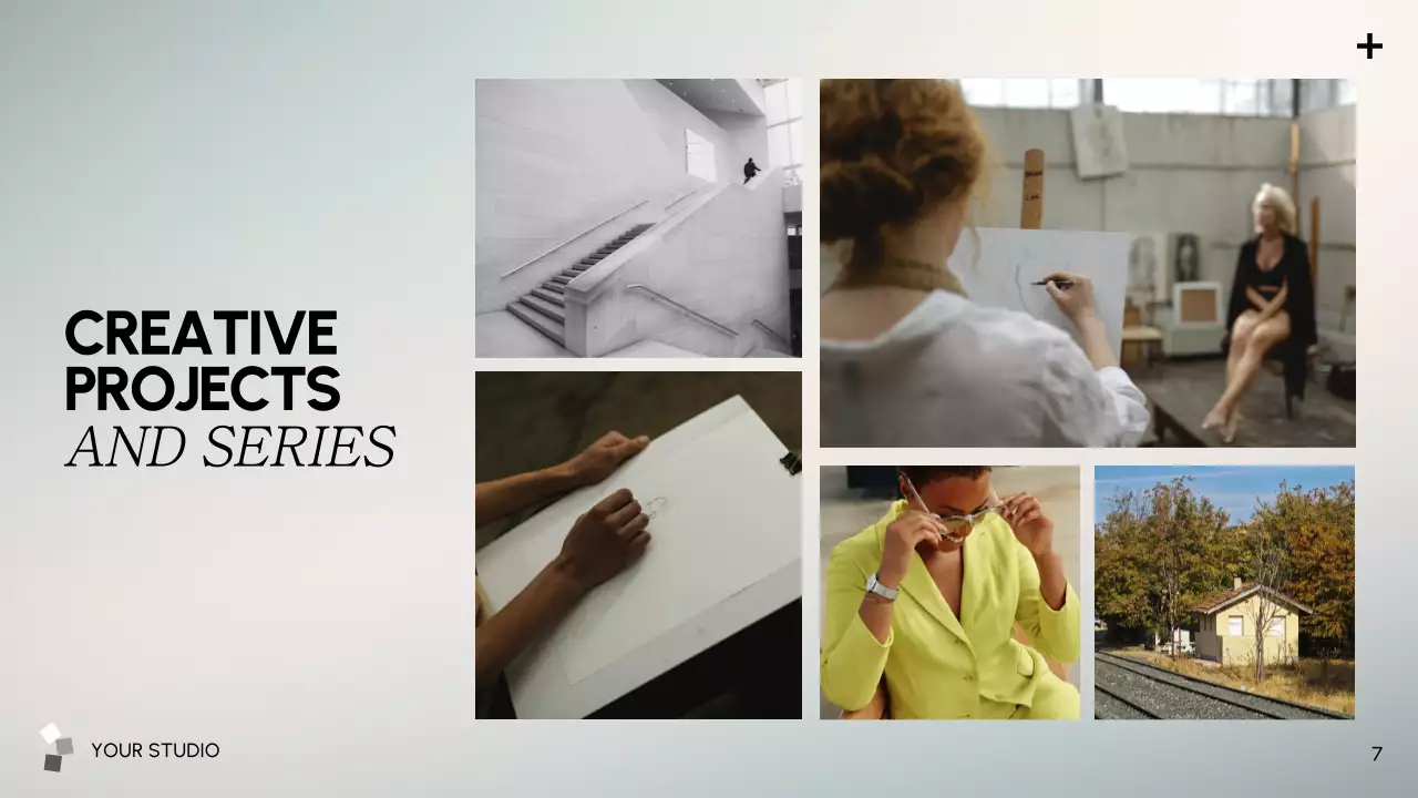 Yellow Modern Art Portfolio Presentation