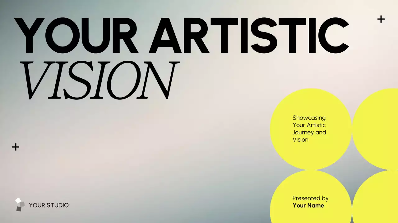 Yellow Modern Art Portfolio Presentation