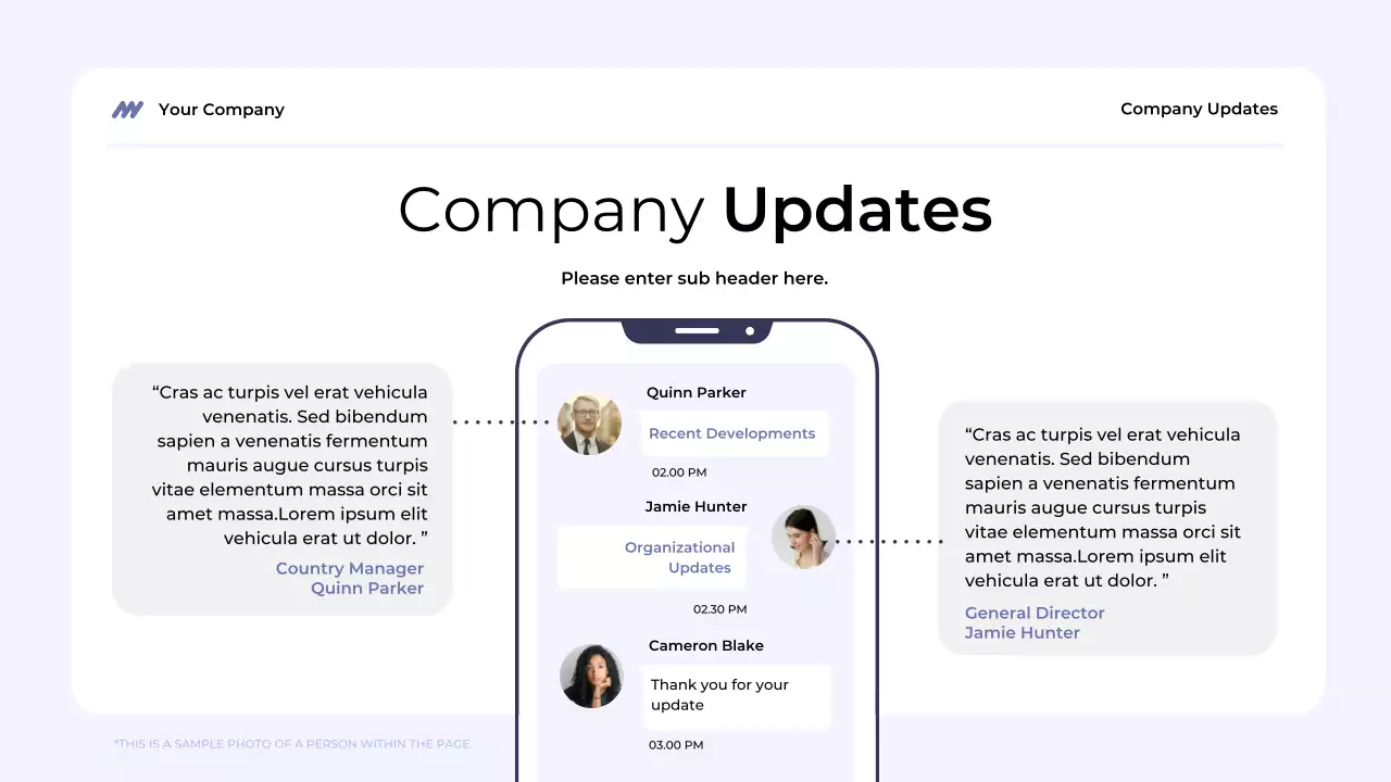 Blue Modern Business Town Hall Meeting Presentation