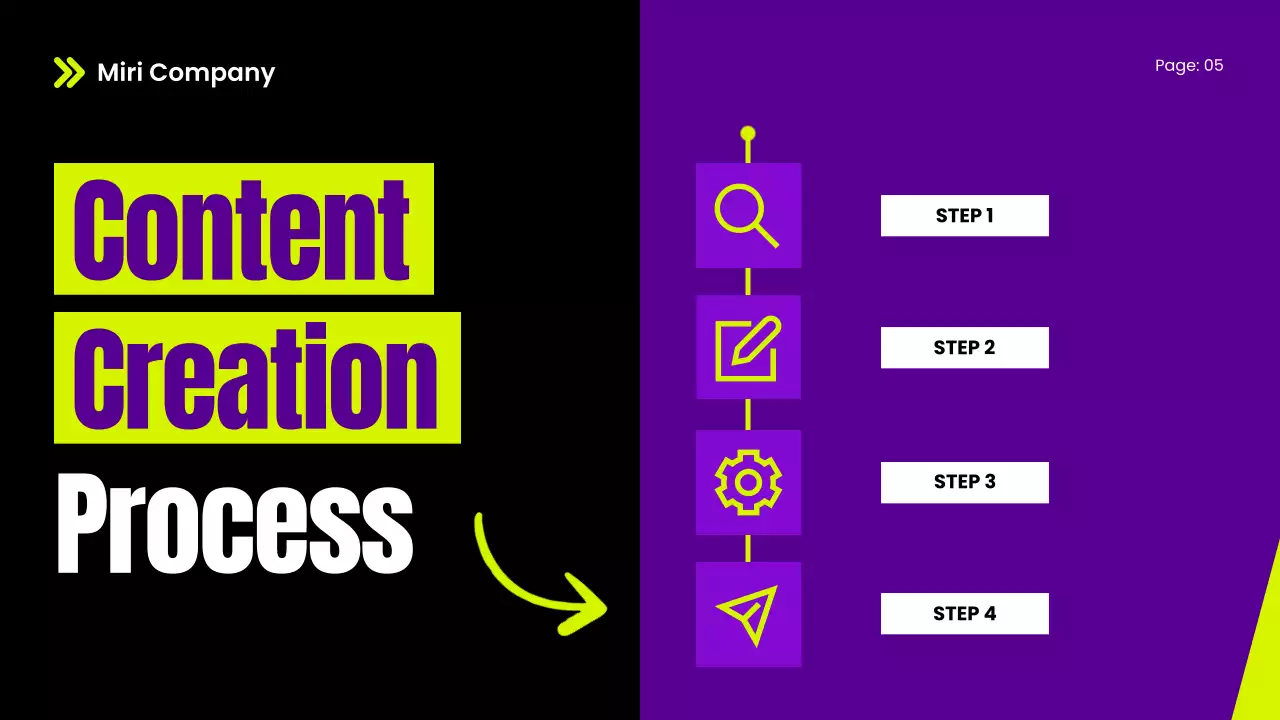 퍼플 트렌디 크리에이터 가이드 프레젠테이션