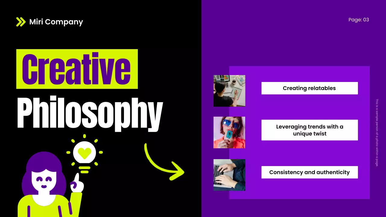 퍼플 트렌디 크리에이터 가이드 프레젠테이션