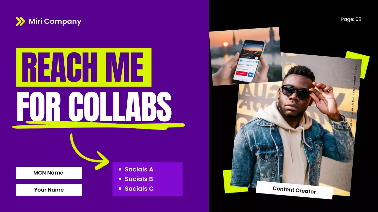 퍼플 트렌디 크리에이터 가이드 프레젠테이션