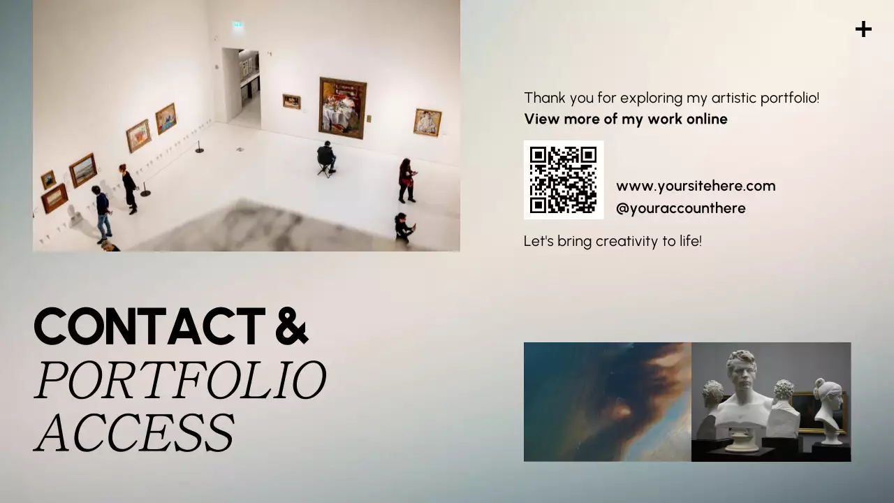 Yellow Modern Art Portfolio Presentation