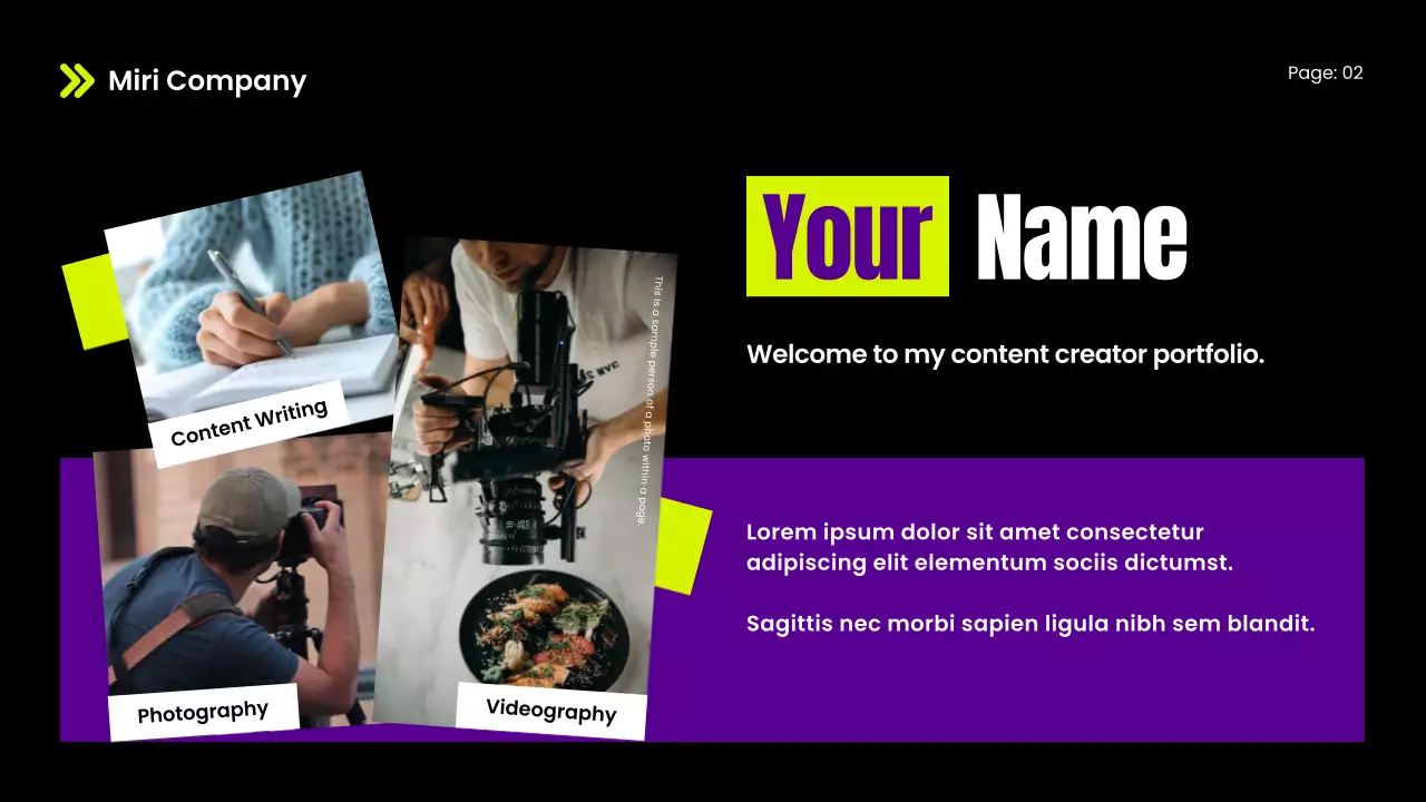 퍼플 트렌디 크리에이터 가이드 프레젠테이션