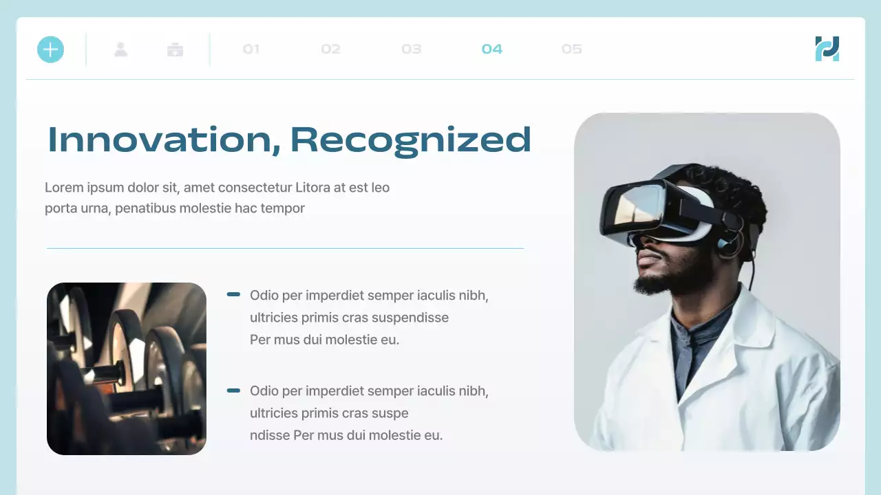 Blue Modern Health Presentation