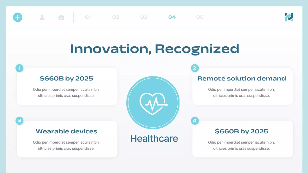 Blue Modern Health Presentation