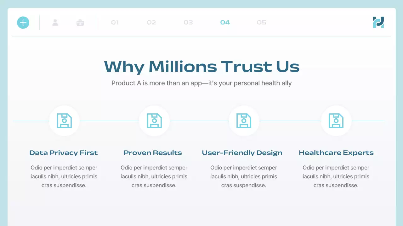 Blue Modern Health Presentation