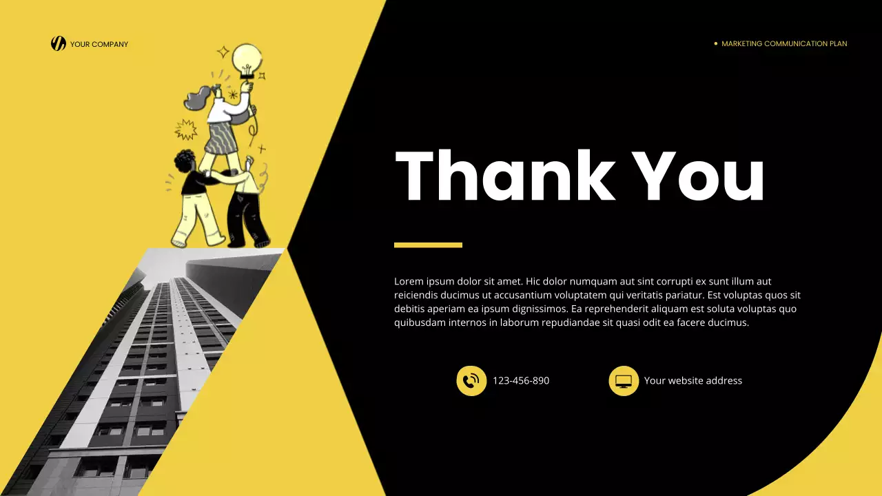 Yellow Modern Marketing Plan Presentation