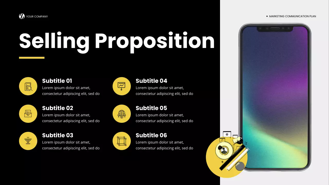 Yellow Modern Marketing Plan Presentation