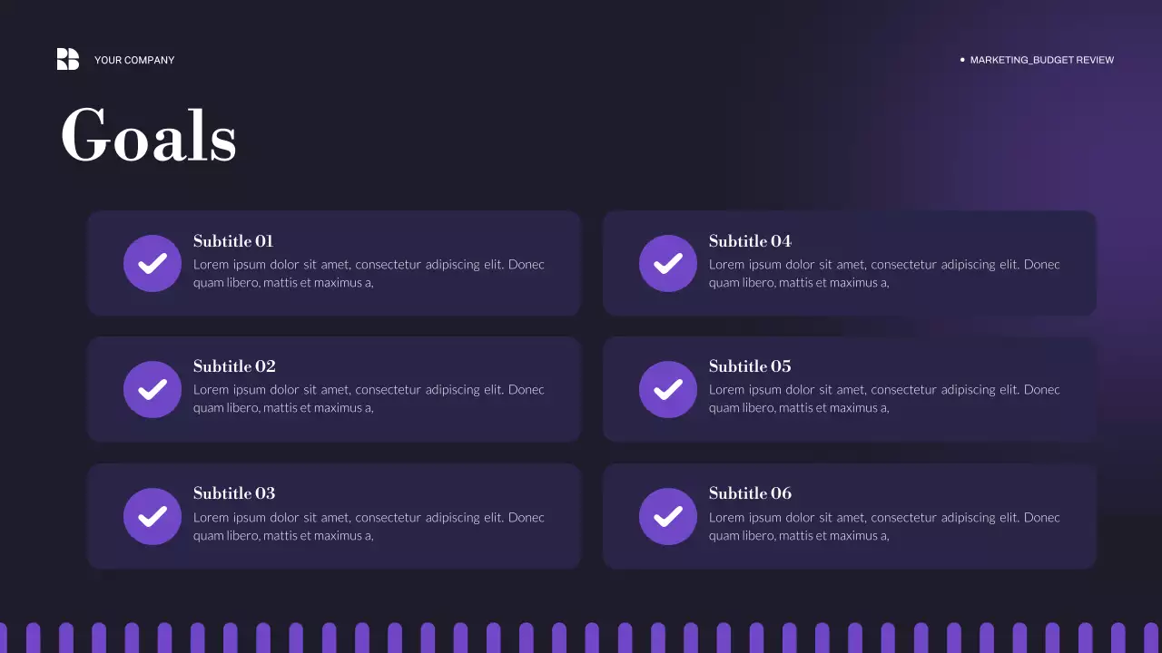 Purple Modern Budget Review Presentation