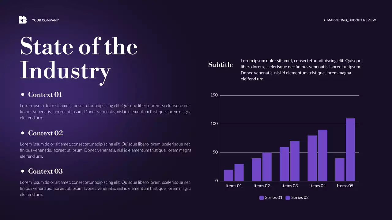 Purple Modern Budget Review Presentation