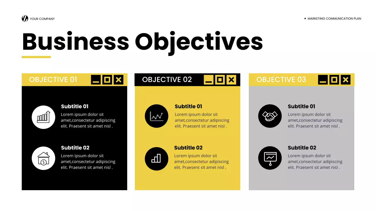 Yellow Modern Marketing Plan Presentation