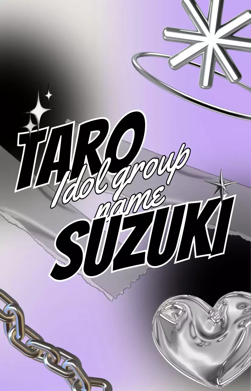 紫シックなフォトカード アイドルグッズ