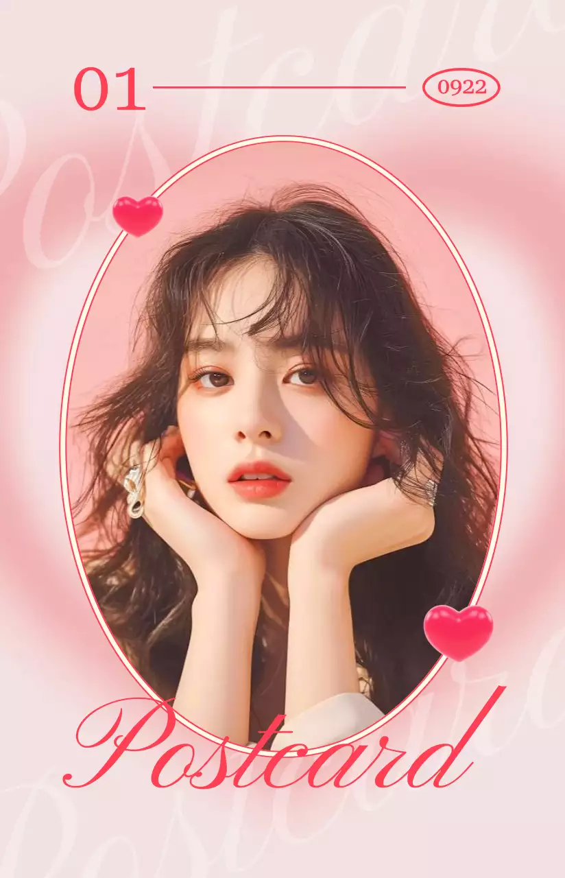 赤 かわいい アイドル グッズ フォトカード