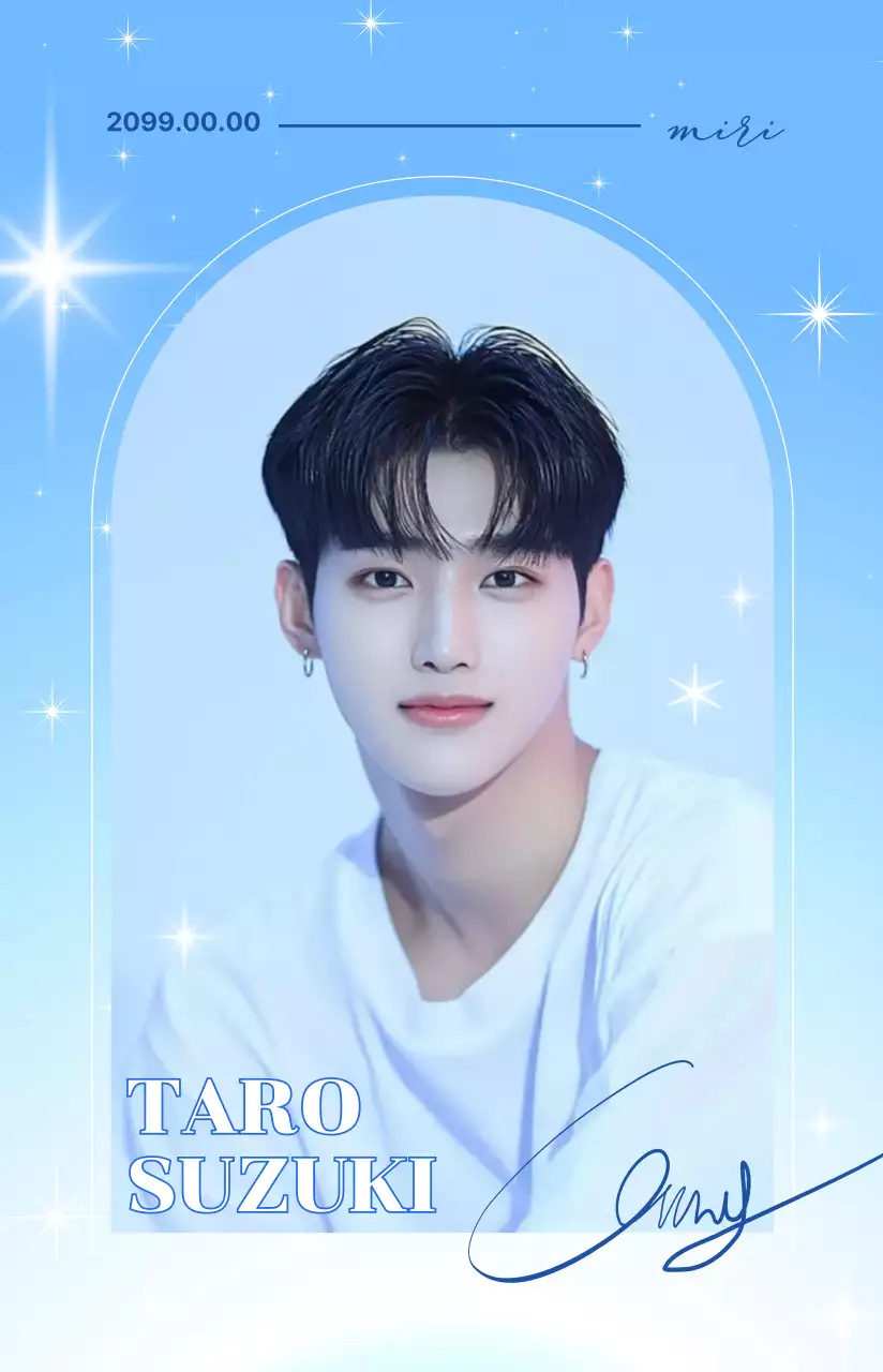 水色 パステル アイドル グッズ フォトカード