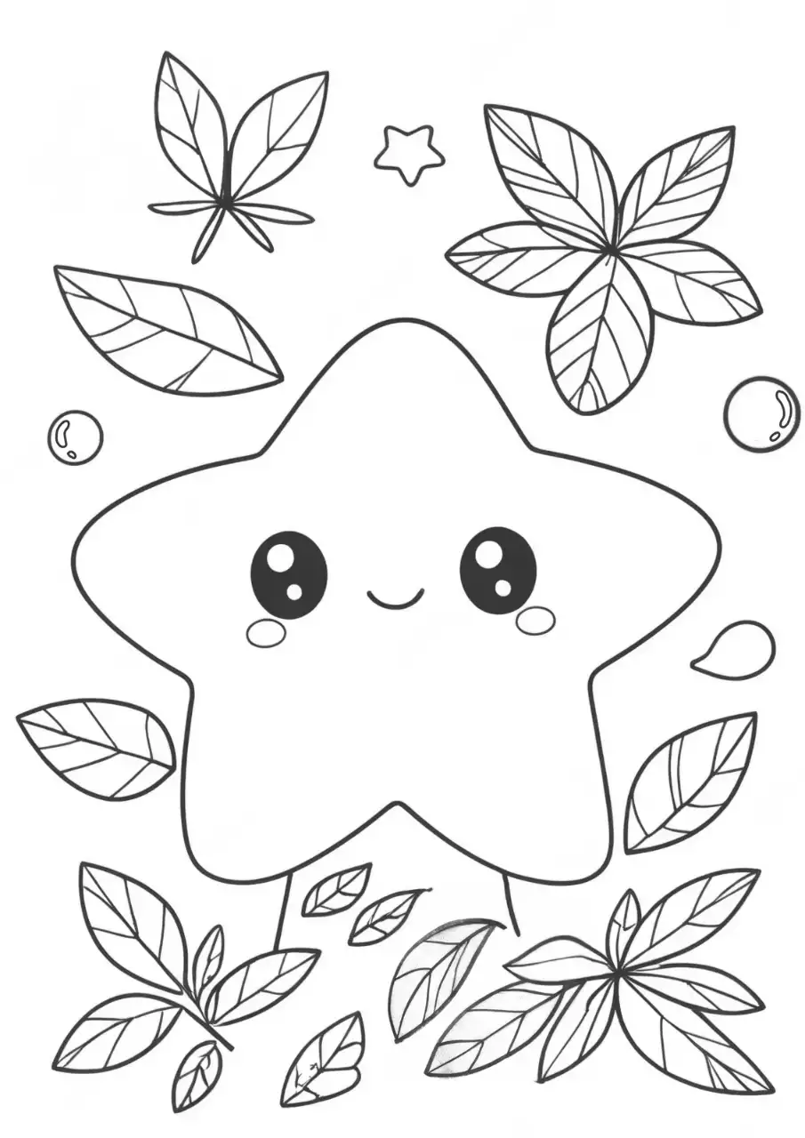 흑백 아기자기한 만화 그림