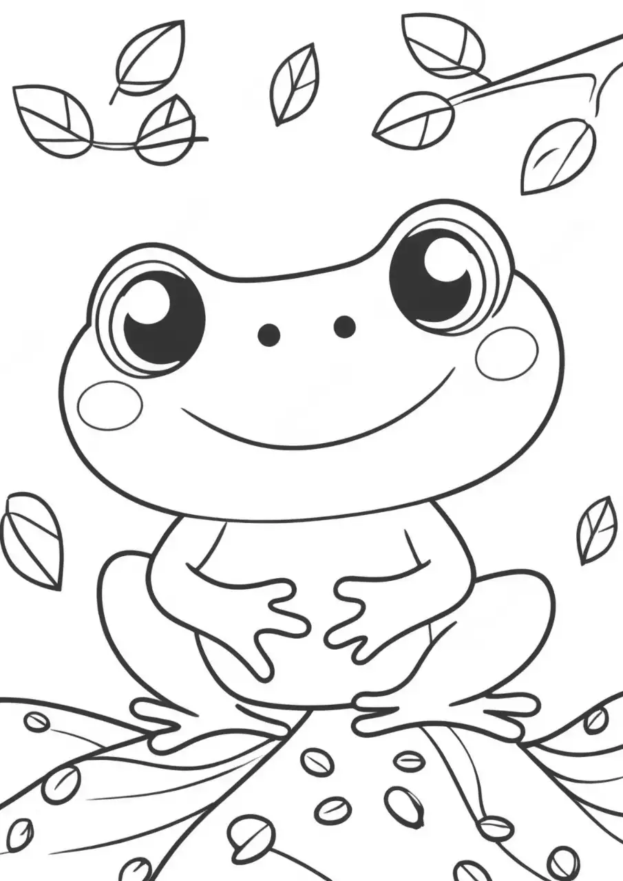 흑백 아기자기한 동물 만화