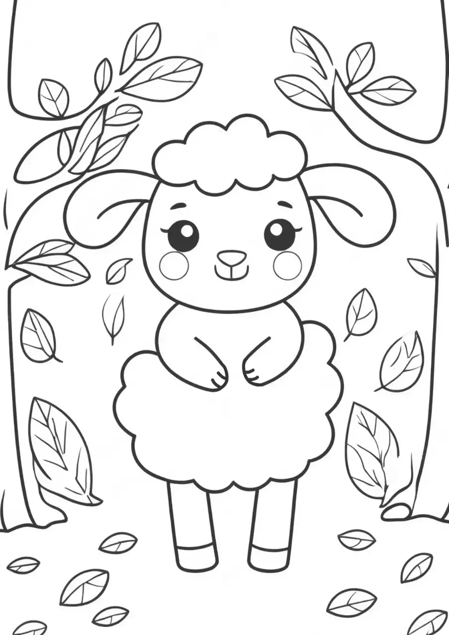 흑백 아기자기한 동물 만화