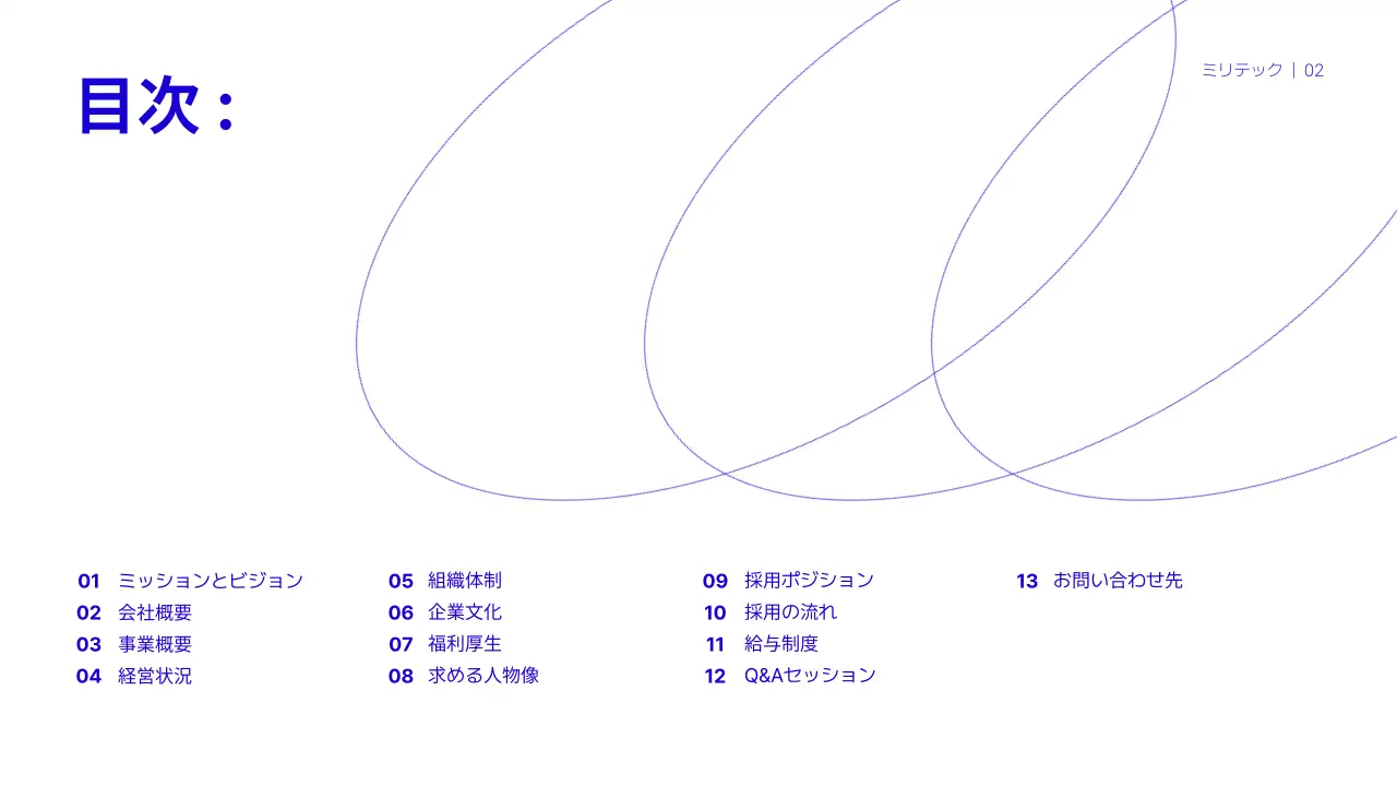 青 モダン 企業説明会 プレゼンテーション