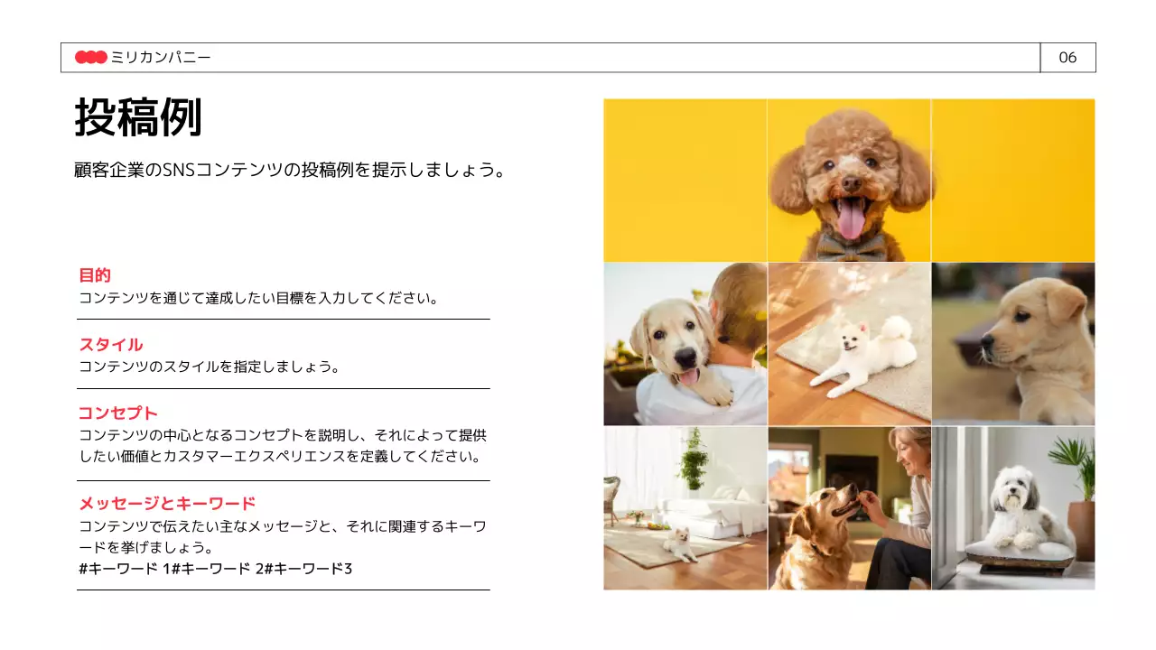 白黒 シンプル マーケティング 提案書