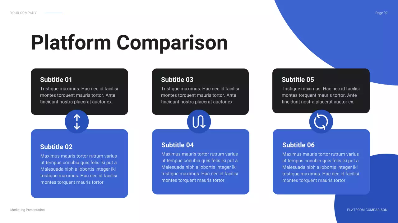 Blue Modern Social Media Campaign Report Presentation