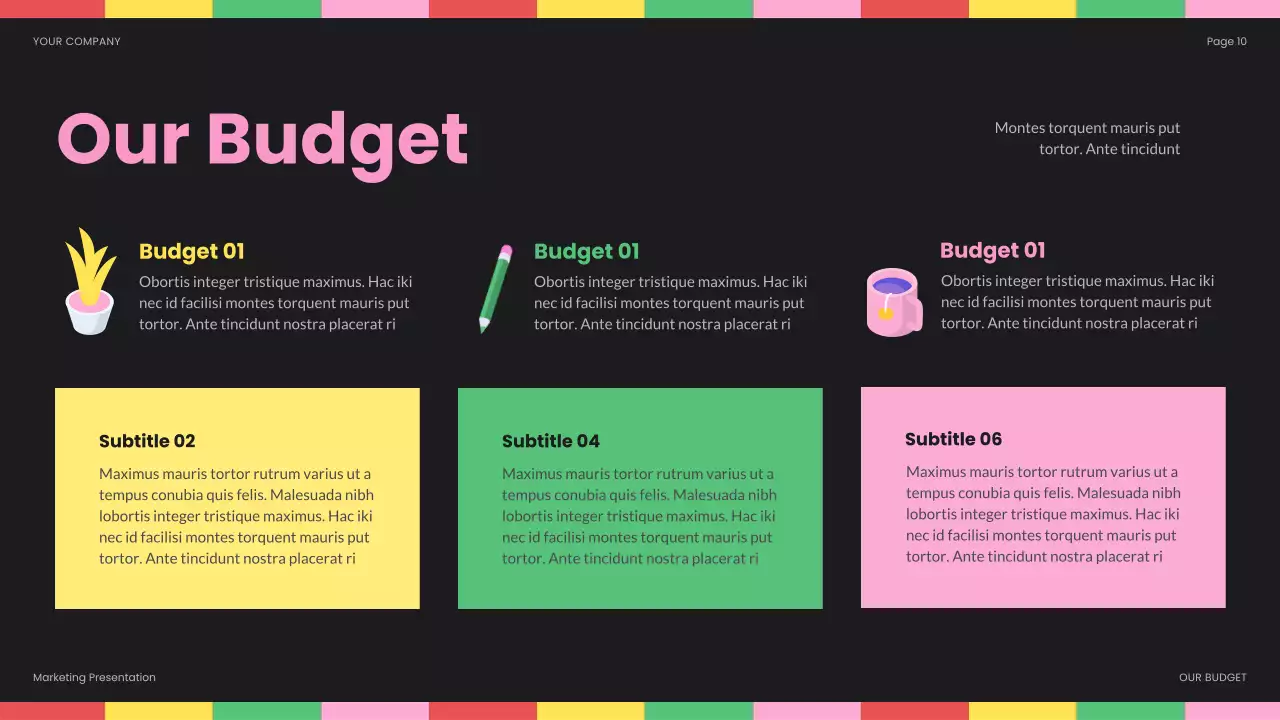 Black Modern Social Media Campaign Report Presentation