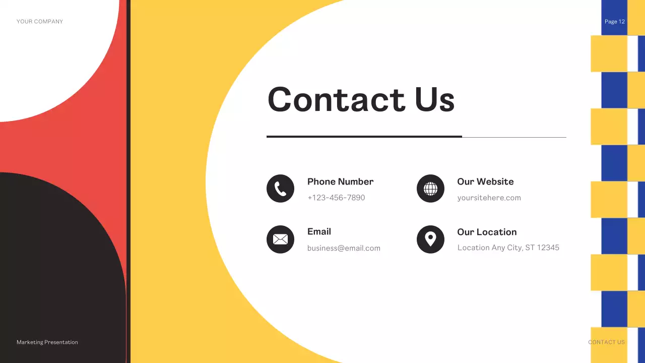 Presentasi Strategi Kampanye Modern yang Berwarna-warni