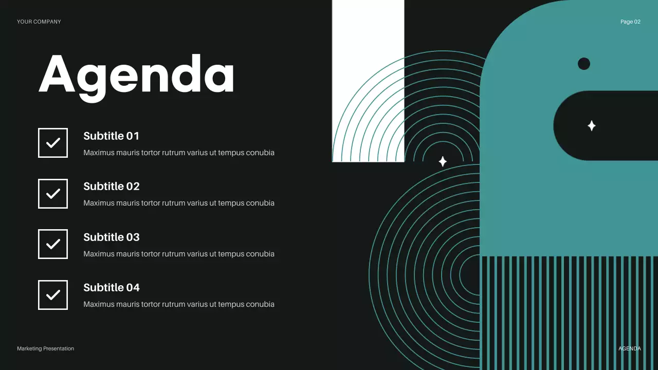 Teal Modern Budget Review Presentation