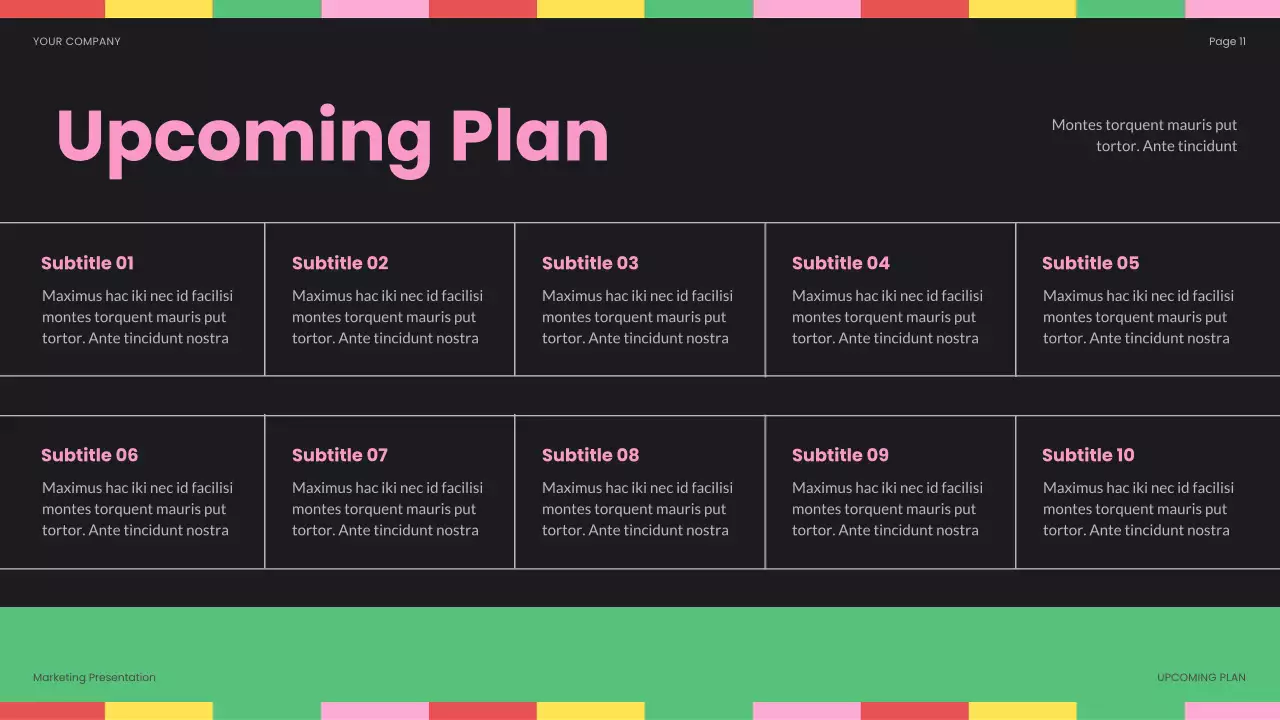 Black Modern Social Media Campaign Report Presentation