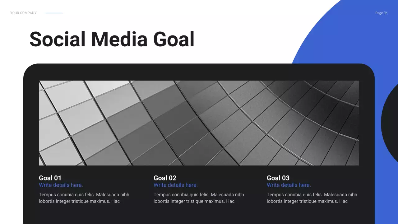 Blue Modern Social Media Campaign Report Presentation