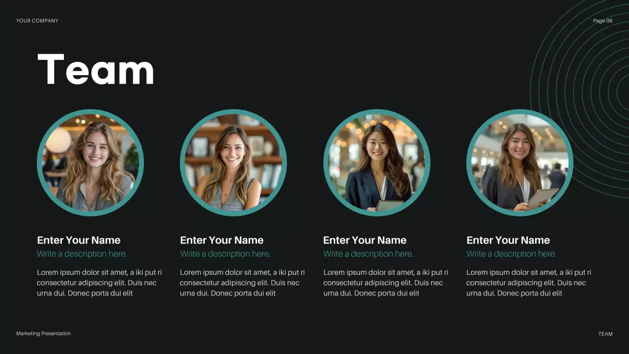 Teal Modern Budget Review Presentation