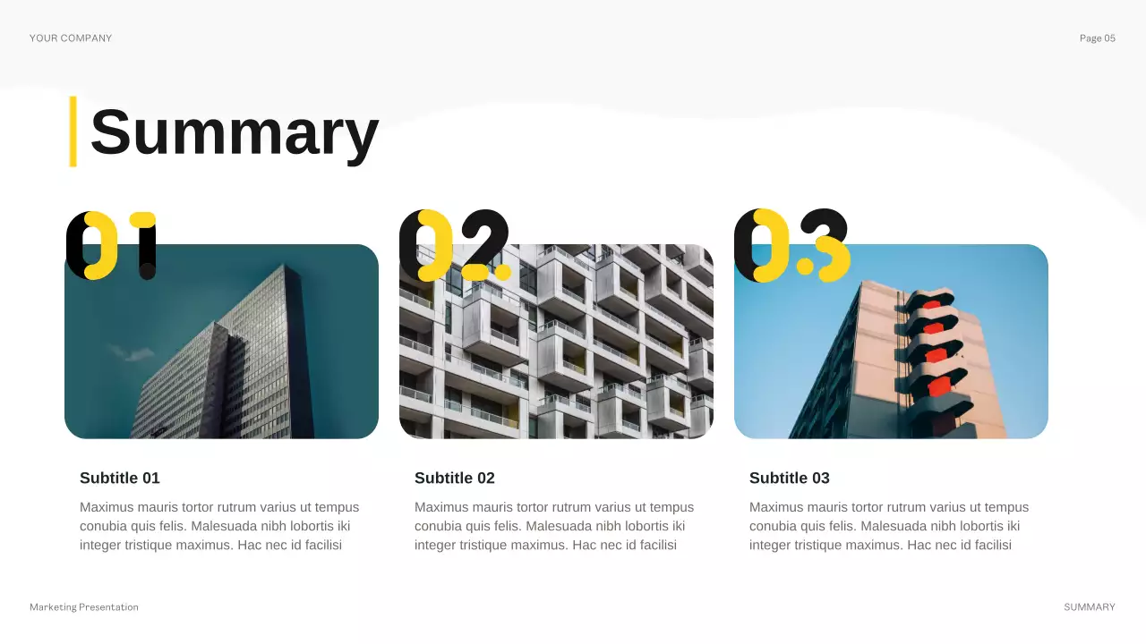 Yellow Modern Budget Review Presentation