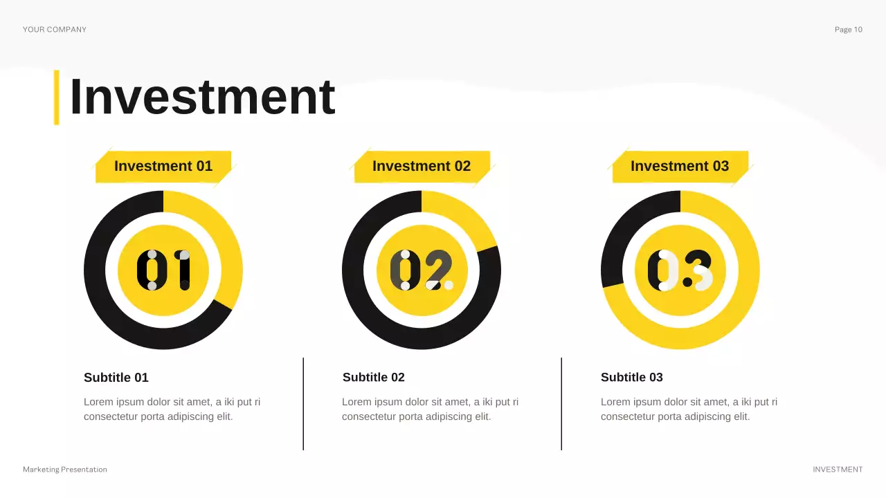 Yellow Modern Budget Review Presentation
