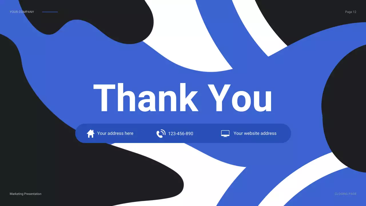 Blue Modern Social Media Campaign Report Presentation