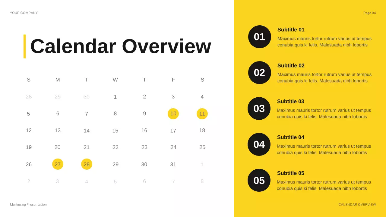 Yellow Modern Budget Review Presentation