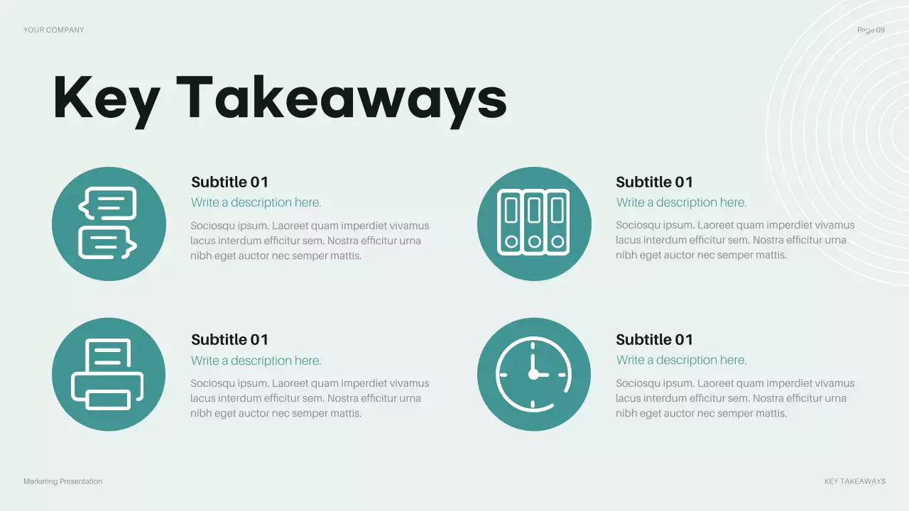 Teal Modern Budget Review Presentation