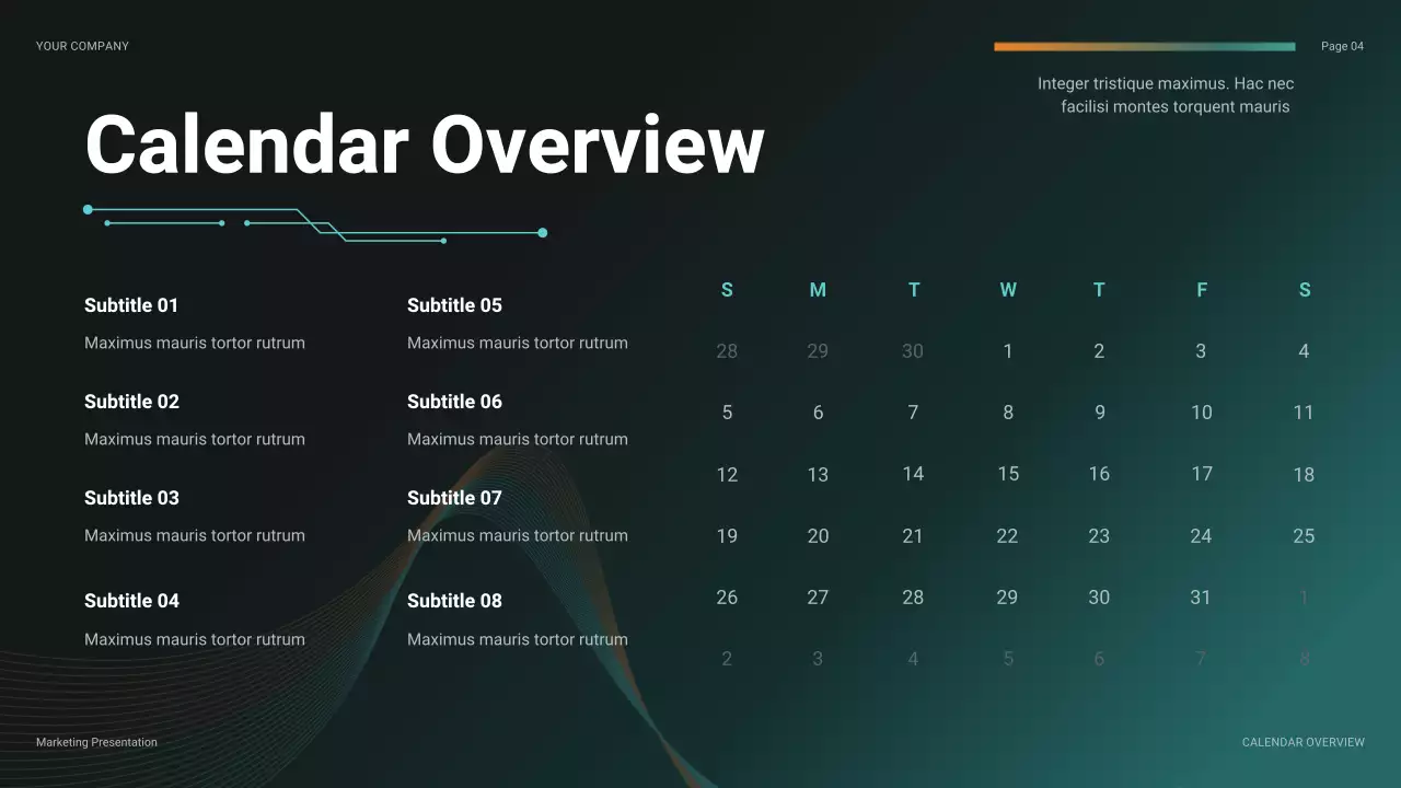Teal Modern Budget Review Presentation