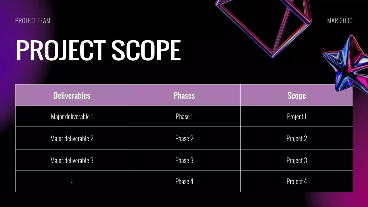 Black Modern Kick-off Meeting Presentation
