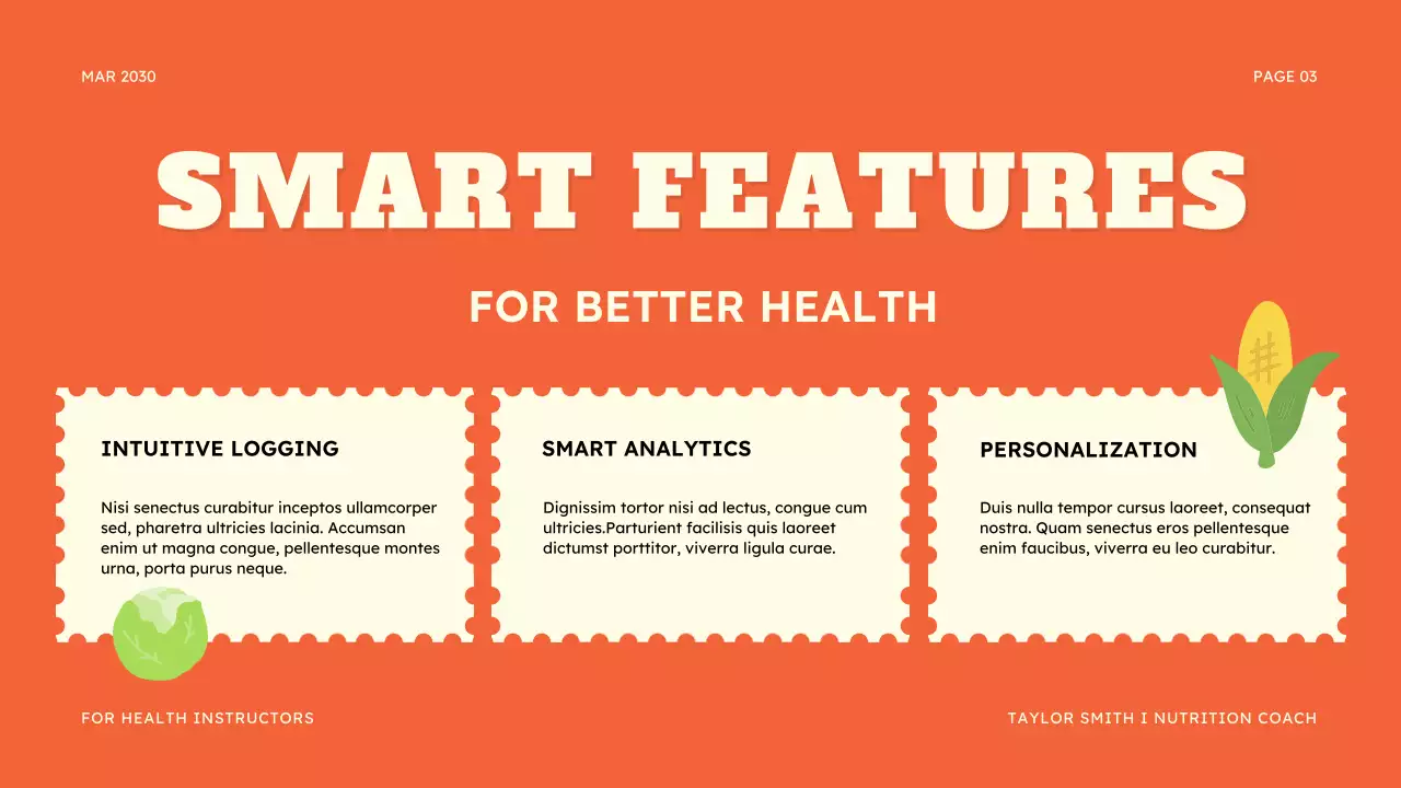 Orange Food Tracker Presentation
