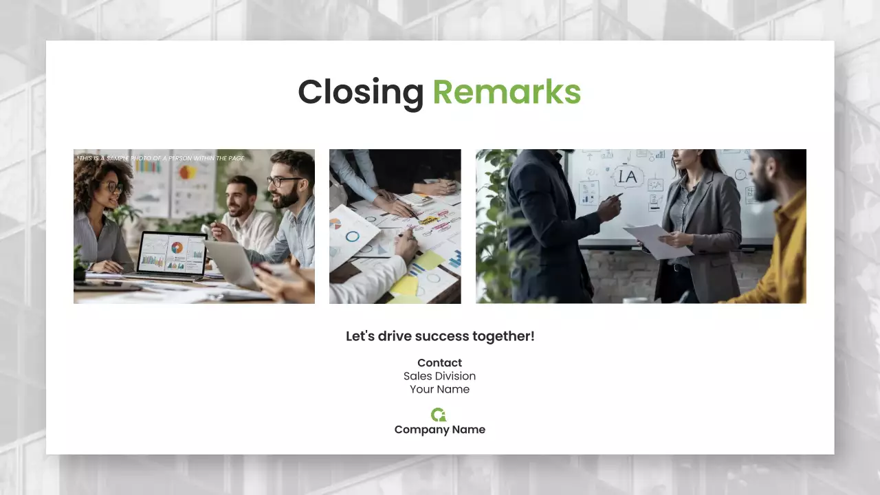 White Professional Sales Tactics Presentation