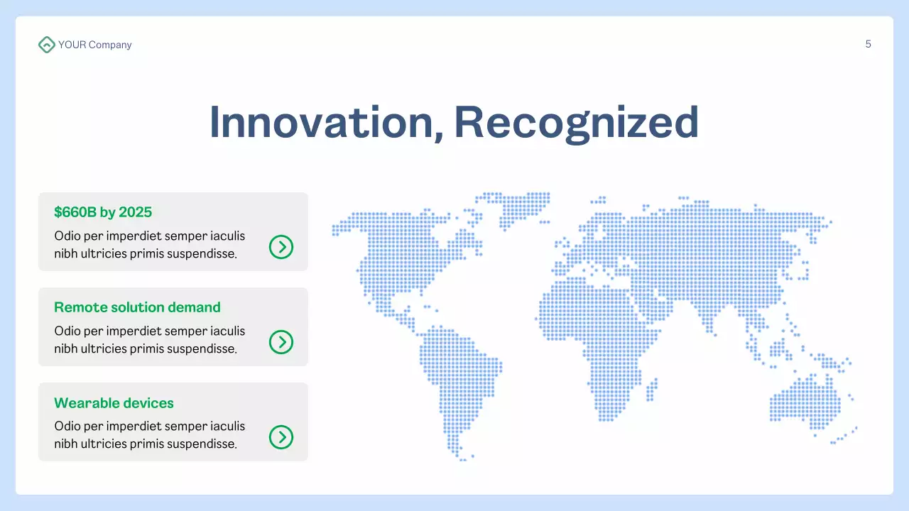 Blue Modern Health Tech Presentation