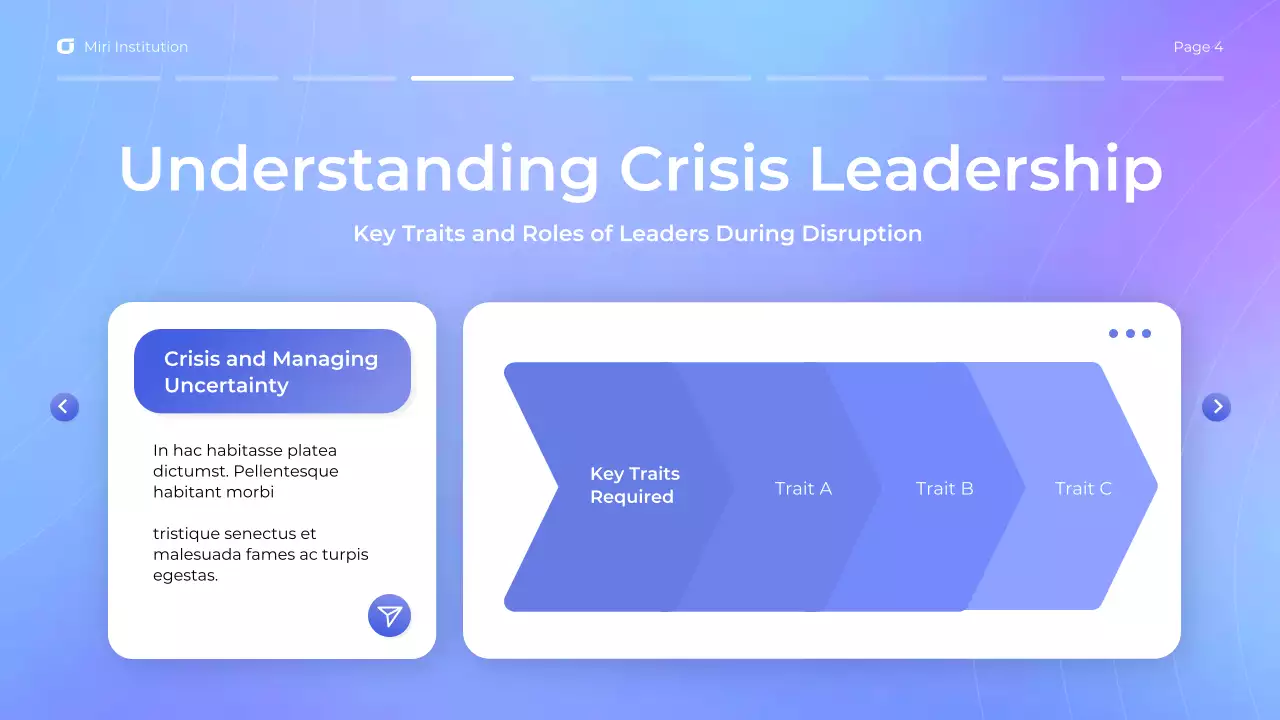 Blue Modern Leadership Webinar Presentation