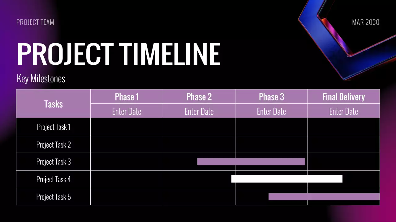 Black Modern Kick-off Meeting Presentation