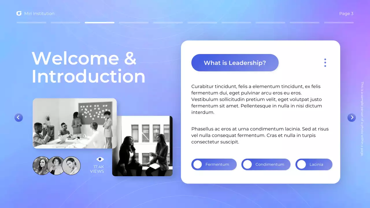 Blue Modern Leadership Webinar Presentation