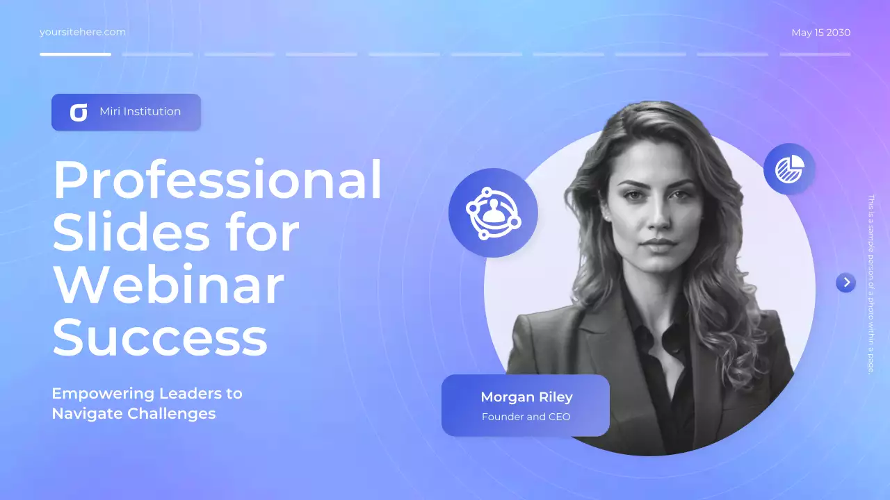 Blue Modern Leadership Webinar Presentation