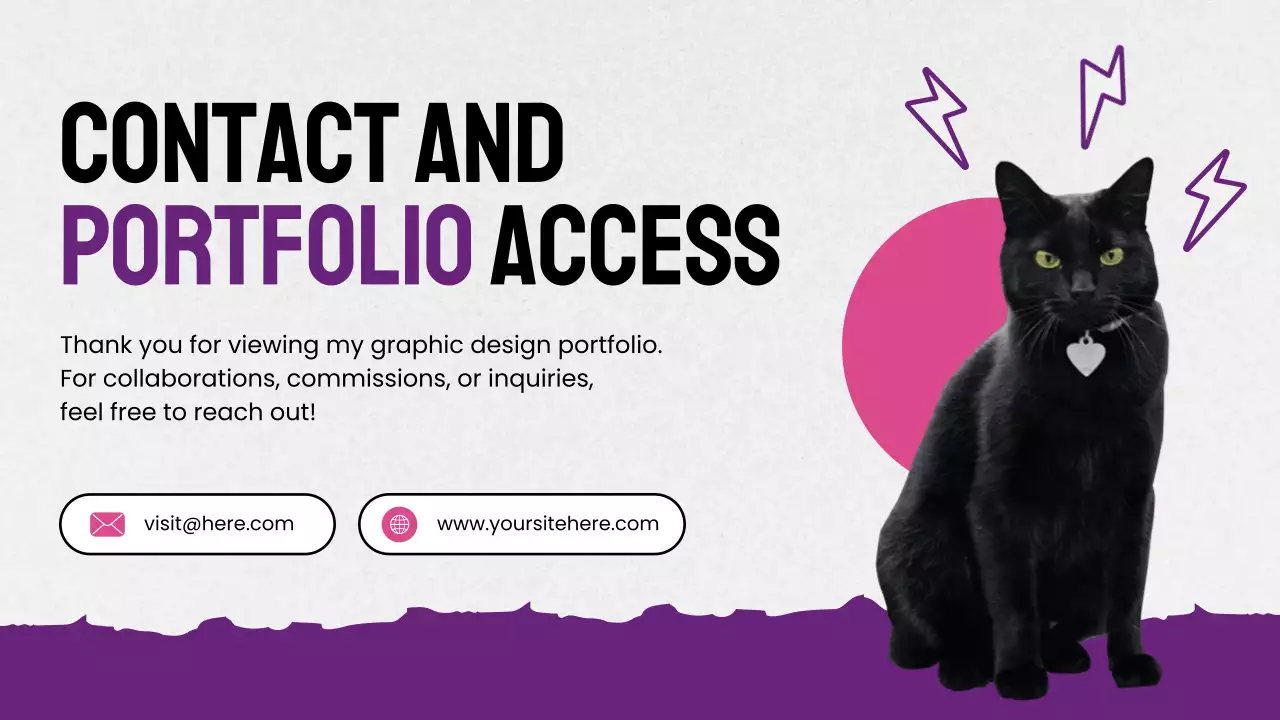 Trình bày danh mục đồ họa hiện đại màu tím