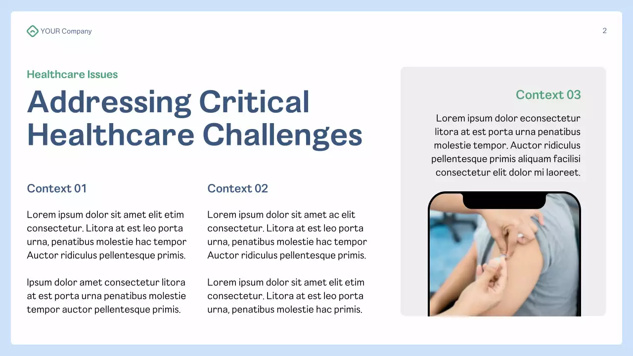 Blue Modern Health Tech Presentation