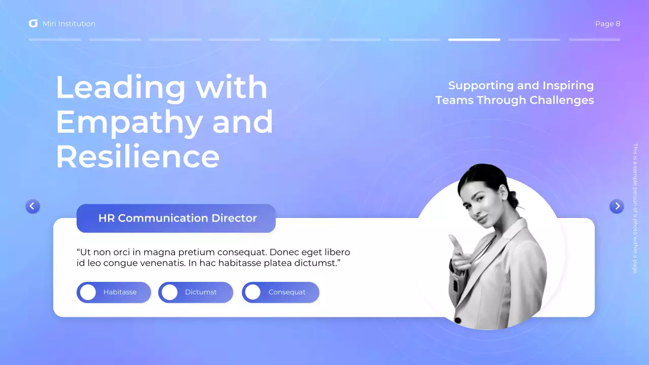 Blue Modern Leadership Webinar Presentation