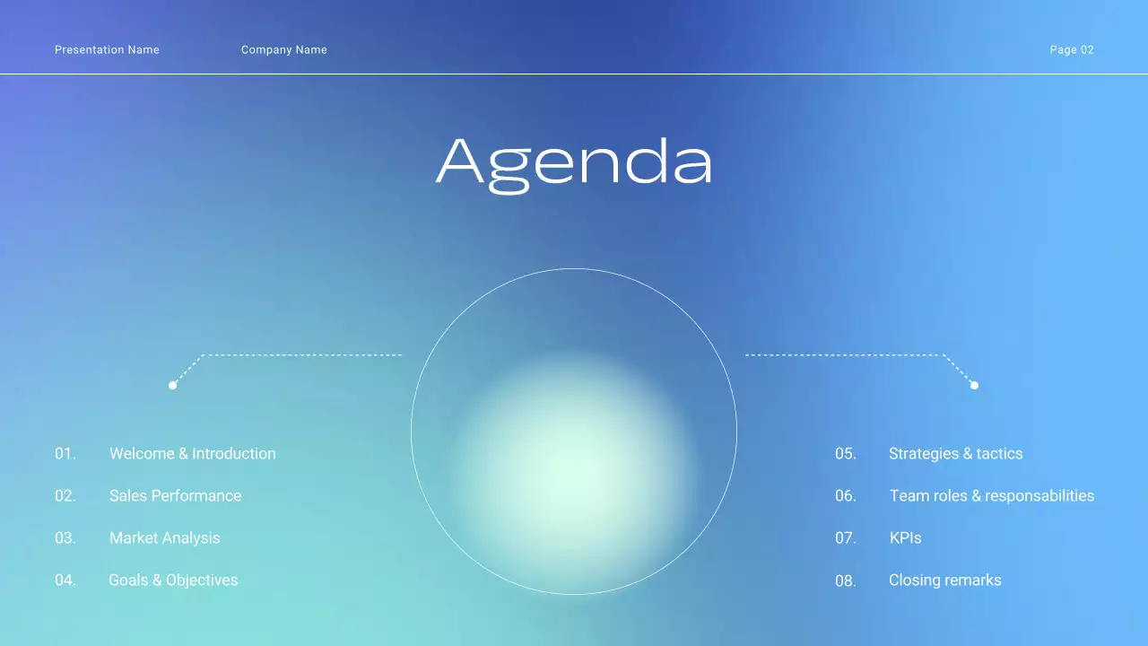 Blue Modern Sales Tactics Presentation