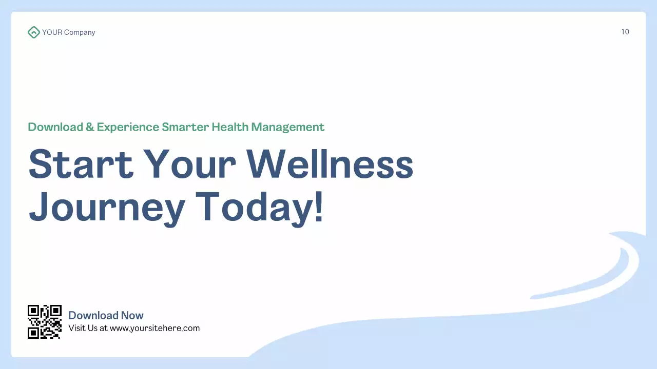 Blue Modern Health Tech Presentation